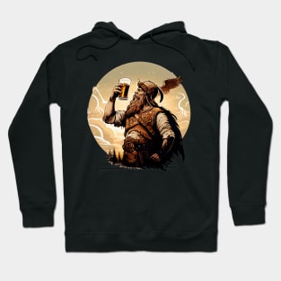 Beer Viking Toast Emblem Hoodie